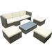Latitude Run® Altrincham 82.73" Wide Outdoor Patio Sofa w/ Cushions | 26.43 H x 82.73 W x 27.63 D in | Wayfair 7EA73A0CB1EA4276AD4CC3A37AE69497