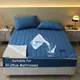 Juste de matelas imperméable bleue couvre-lit à fermeture éclair drap-housse épais drap de lit