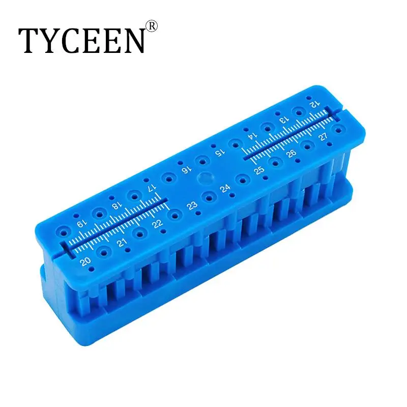 1pc Dental Autoklavierbar Endo Block Stand Lineal Zahnarzt Instrument Lineal Produkt Ausrüstung Mini Mess Block Gutta Percha Image