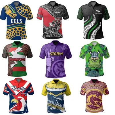 Maillot Rugby POLO Panthers Melbourne Storm Rabbitohs Maori Broncos Roosters EELS 2020