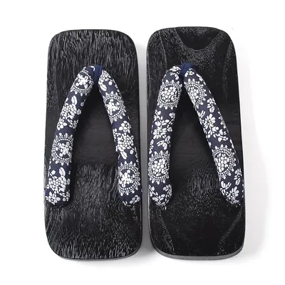 Anime Cosplay Schuhe Geta Clogs Japanische Traditionelle Samurai Männer Indoor Hause Slipper Neue Image