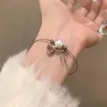 Bracelets à breloques Harajuku Y2k pour femmes et filles breloques nœud papillon coeur d'amour