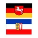 Bannière imprimée en polyester pour la décoration Schleswig Holstein Basse-Saxe Allemagne États
