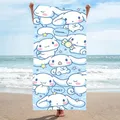 Cinnamoroll-Serviette de plage portable ultralégère pour enfants serviette de bain absorbante