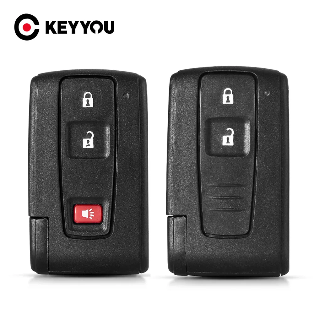 Keyyou 10pcs fall key case für toyota 2004 2005 2006 2007 2008 2009 corolla verso camry 2 tasten smart key Image