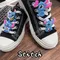 4 pezzi Disney Stitch Cartoon fibbia per lacci delle scarpe per Air Force One AF1 scarpe di tela