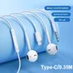 Wired Headphone Music Earbud Earphone Type-C 3.5mm For APPLE droid Samsung Xiaomi 14 13 12 Ultra
