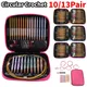 13/10 Pairs Crochet Hook Circular Knitting Needles Set with Case Aluminum Interchangeable Crochet