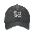 Proud Band System Of A Down Baseball Cap Distressed Washed Metal Music Snapback Hat Unisex Outdoor