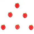 10pcs Cartoon Mini Strawberry Patch Cute Fruit Sticker DIY Kids Clothing Shoes Bags Appliqued Badge