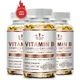 Vitamin Complex Capsules (B1 B2 B3 B5 B6 B12 Folic Acid&Biotin) Relieve Stress Improve Immunity