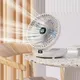 Household Dual-use Kitchen Fan Silent Big Wind Desktop Mini Portable Electric Fans USB Charging/Plug