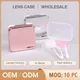 Color Contact Lenses Case with Mirror Unisex Lovely Travel Kit Cute Style Solid Container Glasses