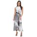 Sleeveless Cowlneck Side-ruched Dress - White - DKNY Dresses