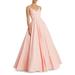 V-neck Crepe Ballgown