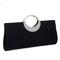 Elegante Abend-Clutch für Damen – Strass-Griff, plissierter Satin, Hochzeits- und Party-Handtasche