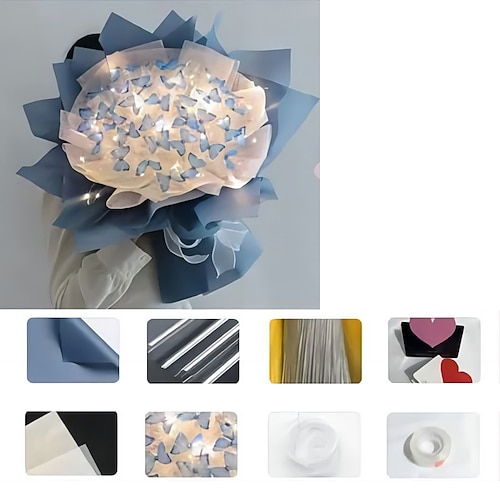 Weihnachtsgeschenke für Frauen Mama Sie Frauentagsgeschenke DIY Frauentags Muttertagsgeschenke für Mädchen Handgemachter Schmetterlingsstrauß DIY komplettes Materialset als seltenes Image