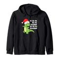 Lustiger Dino Dinosaurier Fa Ra Ra Rawr Santa T-Rex Weihnachten Xmas Kapuzenjacke