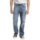Silver Jeans Co. Herren Craig Easy Fit Bootcut Jeans, Light Marble Indigo, 40W / 36L