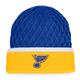 Men's Fanatics Branded Gold/Blue St. Louis Blues Iconic Striped Cuffed Knit Hat