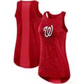 Nike Red Washington Nationals Logo Fade High Neck Performance-Tanktop für Damen