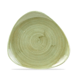 Churchill Super Vitrified Stonecast Patina Burnished Green Dreiecksteller, 22,9 cm, 12 Stück Image