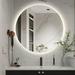 LED Bathroom Mirror Vanity Mirror Round Bathroom Mirror with Lights Wall Mounted Led Makeup Mirror with Touch Switch (Round 24 )