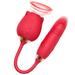 2 in 1 Vibrator Washable and Rechargeable Women Toy for Pleasure Holiday Roses Women Dresses Toy Women Relaxing Body Portable Roses Toy