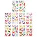 Cute Stickers 10 Sheets Temporary Tattoos Stickers Women Tattoos Stickers Butterfly Tattoos Stickers