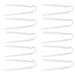 10pcs R Type Hearing Aid Tubes Professional Hearing Aid Supplies Soft Flexible BTE Earmold Hearing Aid Tube Replacement for Most Hearing Aids (3.3*2.0mm)