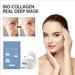 BGZLEU Bio-Collagen Real Deep Mask Deep Collagen Anti-Wrinkle Lifting Mask Bio Collagen Face Mask Overnight Collagen Reverse Film Volume Peel off Face Mask Moistur and Anti Wrinkle