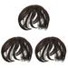 3 Count Bangs Replacement Piece Crest Wigs Ladies Hair Topper for Thinning Wiglets Hairpieces Women s