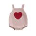 aturustex Baby Boys Girls Overalls Sleeveless Heart Pocket Corduroy Rompers