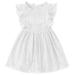 VERUGU Princess Dresses for Girls Toddler Kids Baby Girls Elegant Lace Hollow Flying Sleeve Party Princess Dress