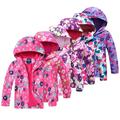 Esaierr Kids Baby Girls Waterproof Rain Jackets Coats Hoodie Lightweight Raincoats Lightweight Windbreakers Windbreaker Toddler Girl s Jacket Waterproof Rainproof Warm Jackets for 3-12 Years