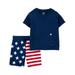 Carter s Child of Mine Toddler Boy Patriotic Outfit Set 2-Piece Sizes 12M-5T