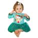 Quealent Girls Dress Female Big Kid Toddler Girls Clothes Toddler Kids Baby Girls Warm Suit Christmas Deer Striped Princess Tulle (Green 2-3 Years)