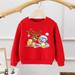 Bjutir Toddler Boy Christmas Outfit Long Sleeve Bys Tops Christmas Kids Child Baby Girls Letter Cartoon Sweatshirt Tops Xmas Outfit