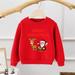 Bjutir Toddler Boy Christmas Outfit Long Sleeve Bys Tops Christmas Kids Child Baby Girls Letter Cute Cartoon Sweatshirt Tops Xmas Outfit