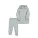 Tengma Toddler Boys Hooded Sweatshirt Outfits Kids Toddler Baby Girls Boys Winter Solid Cotton Long Sleeve Hooded Hoodie Pants Set Clothes Fall Winter Sweatsuits Set Grey 110