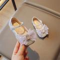 NIUREDLTD Toddler Kids Grils Dress Shoes Little Girl s Adorable Princess Party Girls Dress Bow Princess Shoes Princess Flower Wedding Party Dress Shoes For Kids Toddle Princess Shoes Silver 22