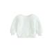 Toddler Baby Girl Boy Fuzzy Pullover Solid Color Sherpa Sweatshirts Crew Neck Long Sleeve Fall Winter Warm Tops