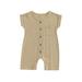 Canis Infant Boys Sleeveless Jumpsuit with Crew Neck and Button Closure for Summer