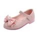 Girls Shoes Clearance Toddler/Little Girls Mary Jane Ballerina Flats Shoes Slip-on School Party Dress Shoes for Toddler First Walkers Crystal Bowknot Crystal Princess Shoes Save Big