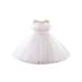 Canis Round Neck Sleeveless Dress with Ruffled Princess A-Line and High Waist for Girls