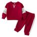 TAIAOJING Christmas Outfit Toddler Kids Baby Boys Girls Long Sleeve Tops And Pants Child Kids 2Pcs Fall Set Outfits 18-24 Months