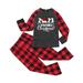 BKQCNKM Christmas Pajamas for Kids Christmas Pajamas Children Family Matching Christmas Pajamas Set 2023 Family Christmas Printed Parent Child Outfit Kids Pajamas Dark Gray 8Y(Kid)