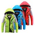 Esaierr Kids Toddler Boys Fleece Jacket Outwear Youth Boys Hooded Puffer Jacket Water Resistant Warm Winter Waterproof Coat Big Boys Outdoor Outerwear Mountaineering Suit for 4-14 Years