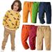 Esaierr Baby Kids Boys Spring Casual Pants Toddler Fall Cotton Trousers Infant Solid Color Long Uniform Pants for 9M-10T