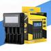 4 slot LCD 18650 Battery Charger for 1.2V 3.7V Li-ion 18650/18500/16340/26650/21700 /20700/18350 cr123a